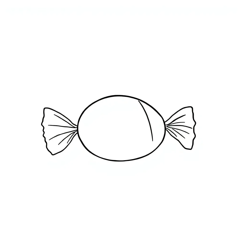 Candy coloring page