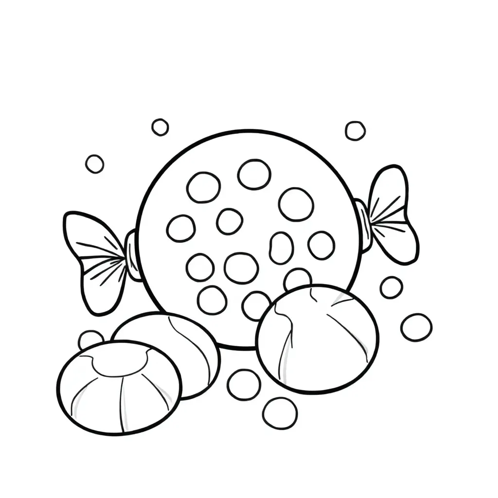 Candy coloring page