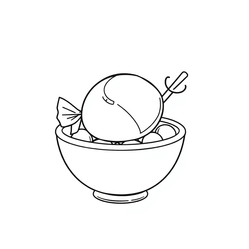 Candy coloring page