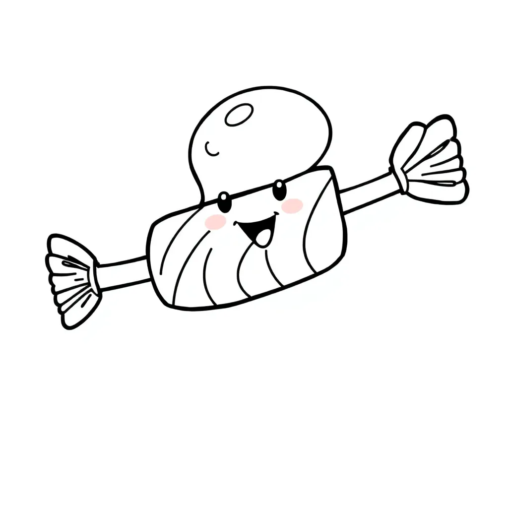 Candy coloring page