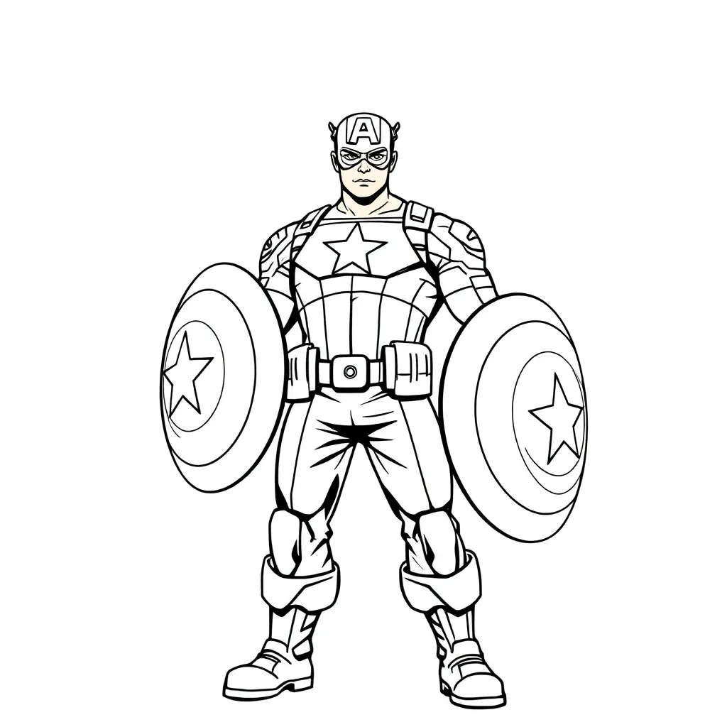 Captain America coloring page