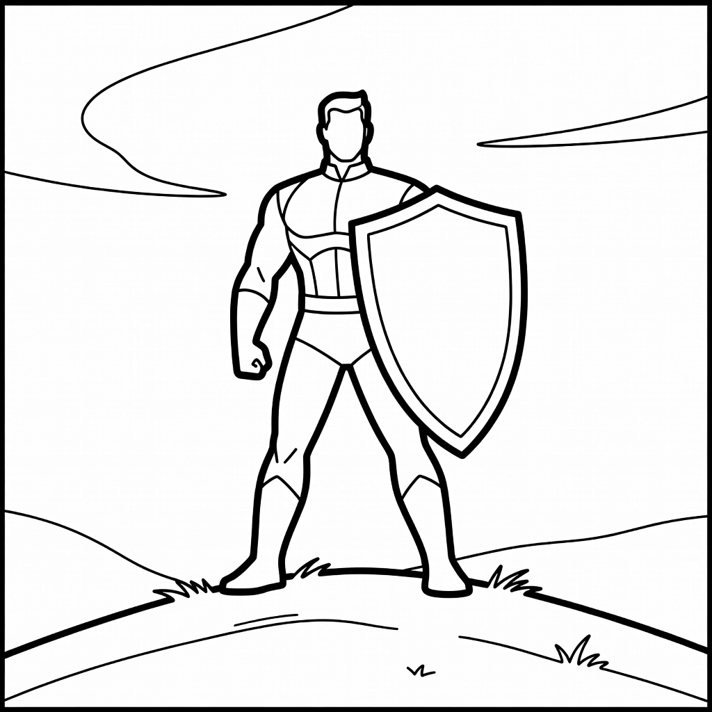 Captain America coloring page