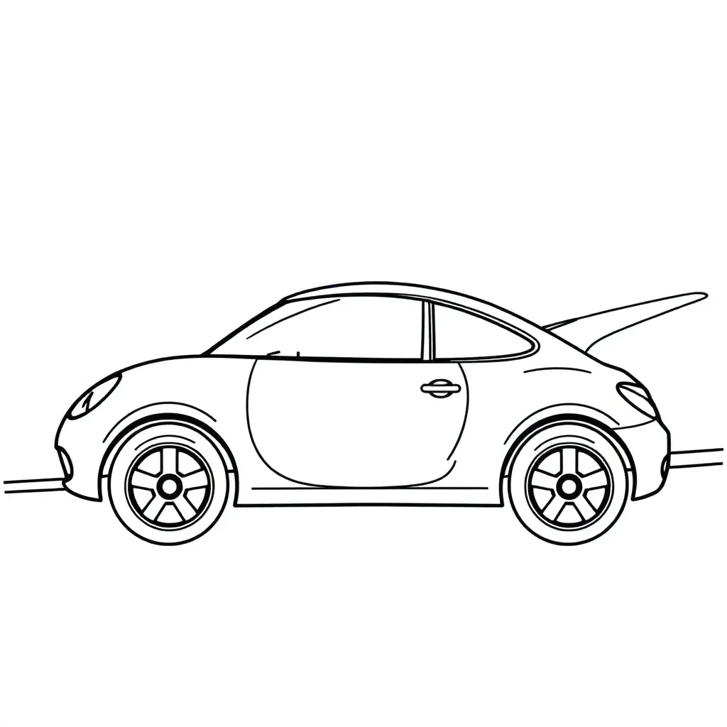 Car coloring page