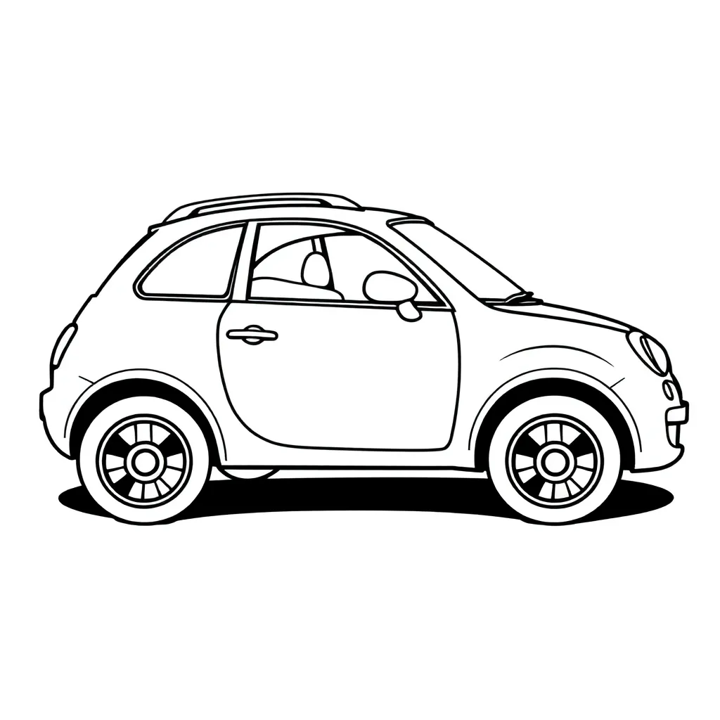 Car coloring page