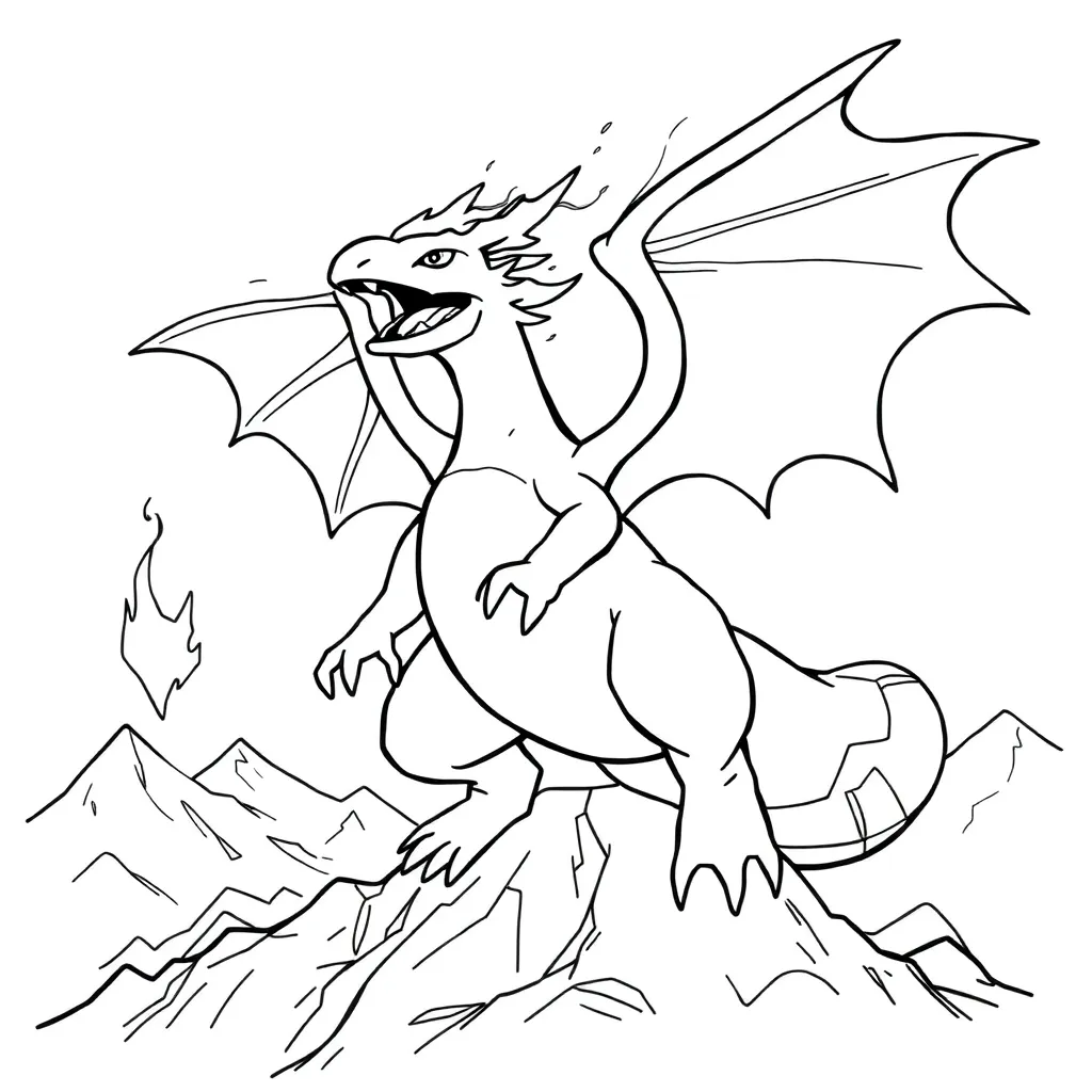 Charizard coloring page
