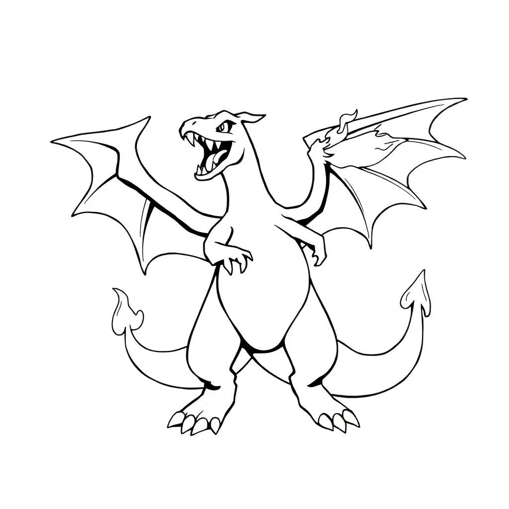 Charizard coloring page