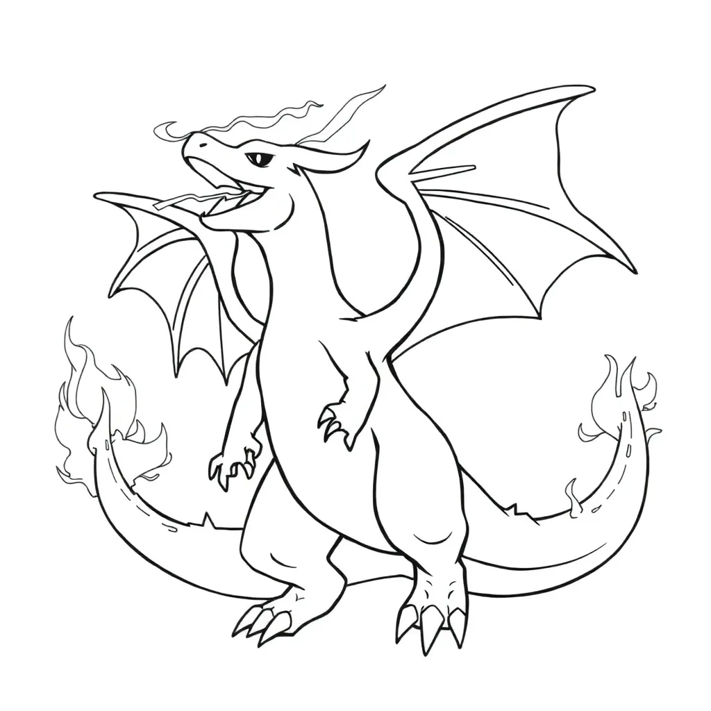 Charizard coloring page
