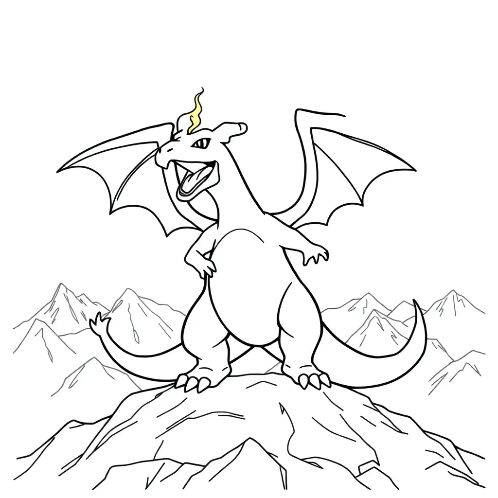 Charizard coloring page