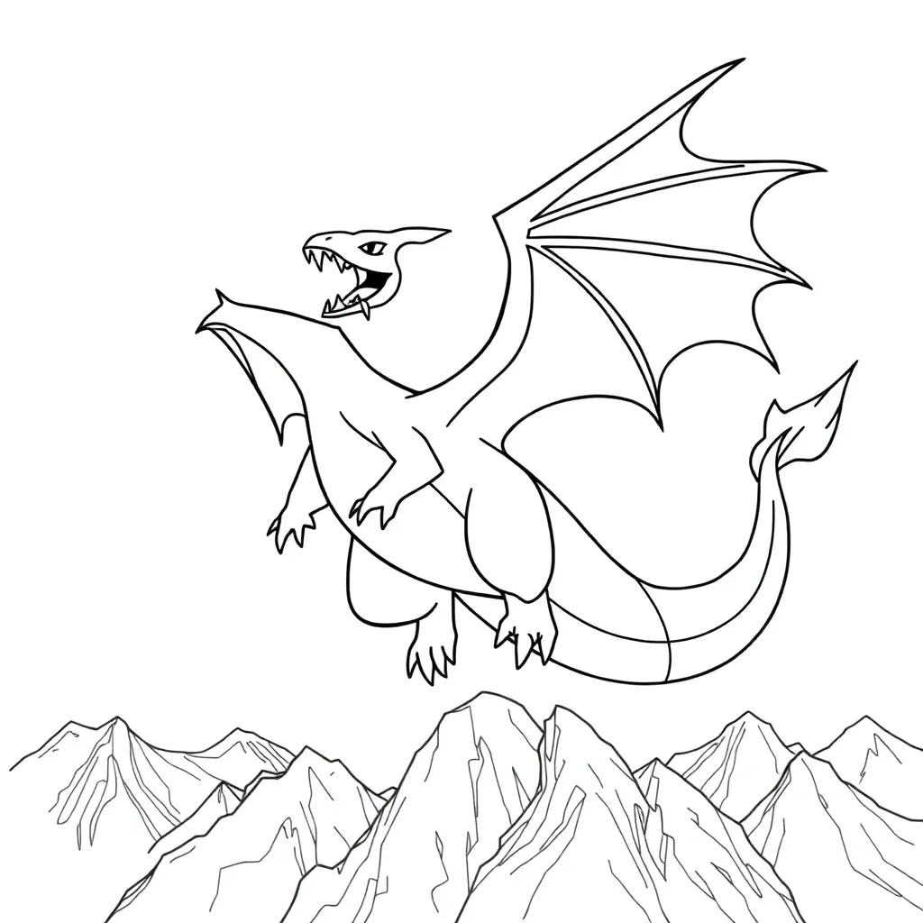 Charizard coloring page