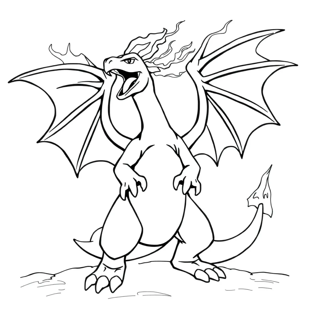 Charizard coloring page