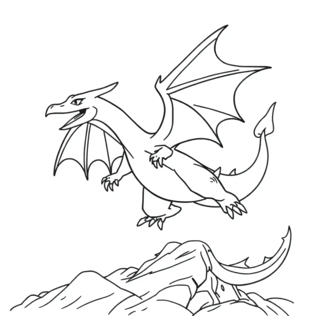 Charizard coloring page