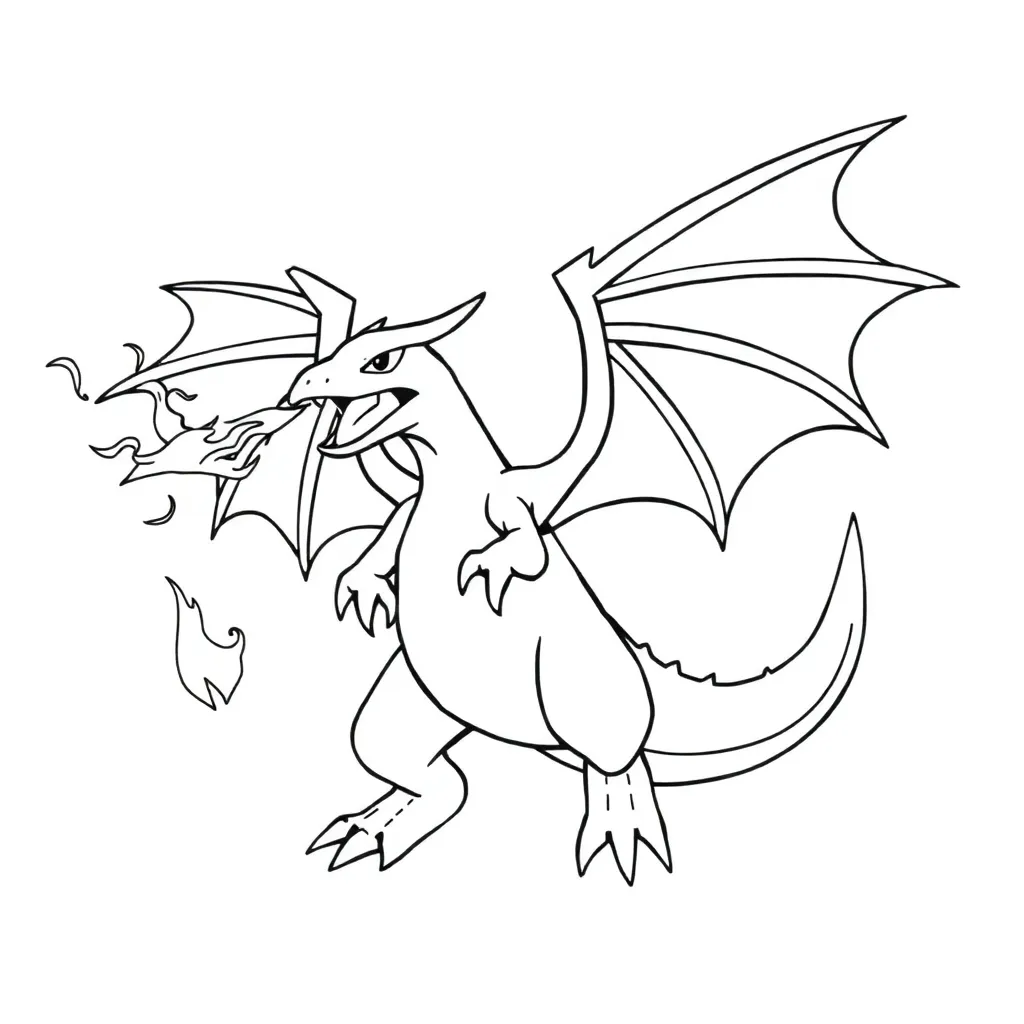 Charizard coloring page