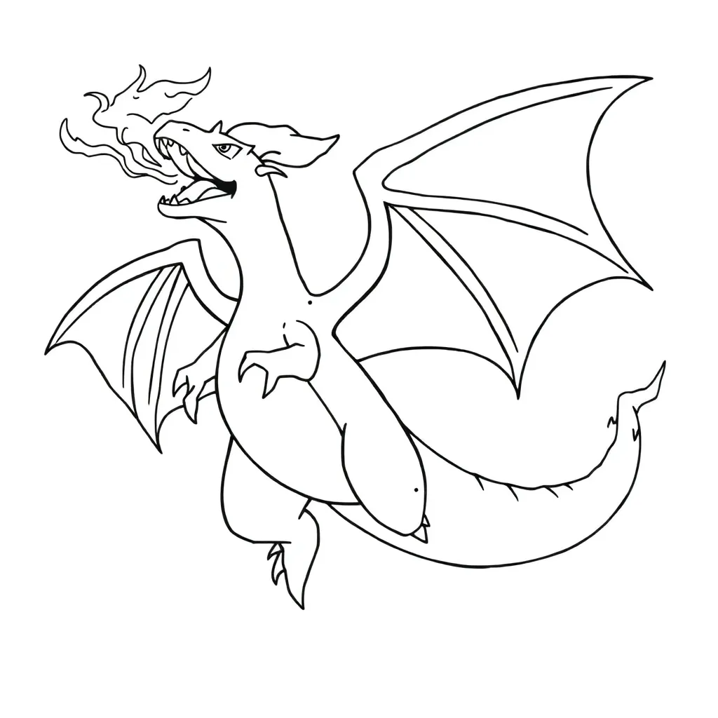 Charizard coloring page