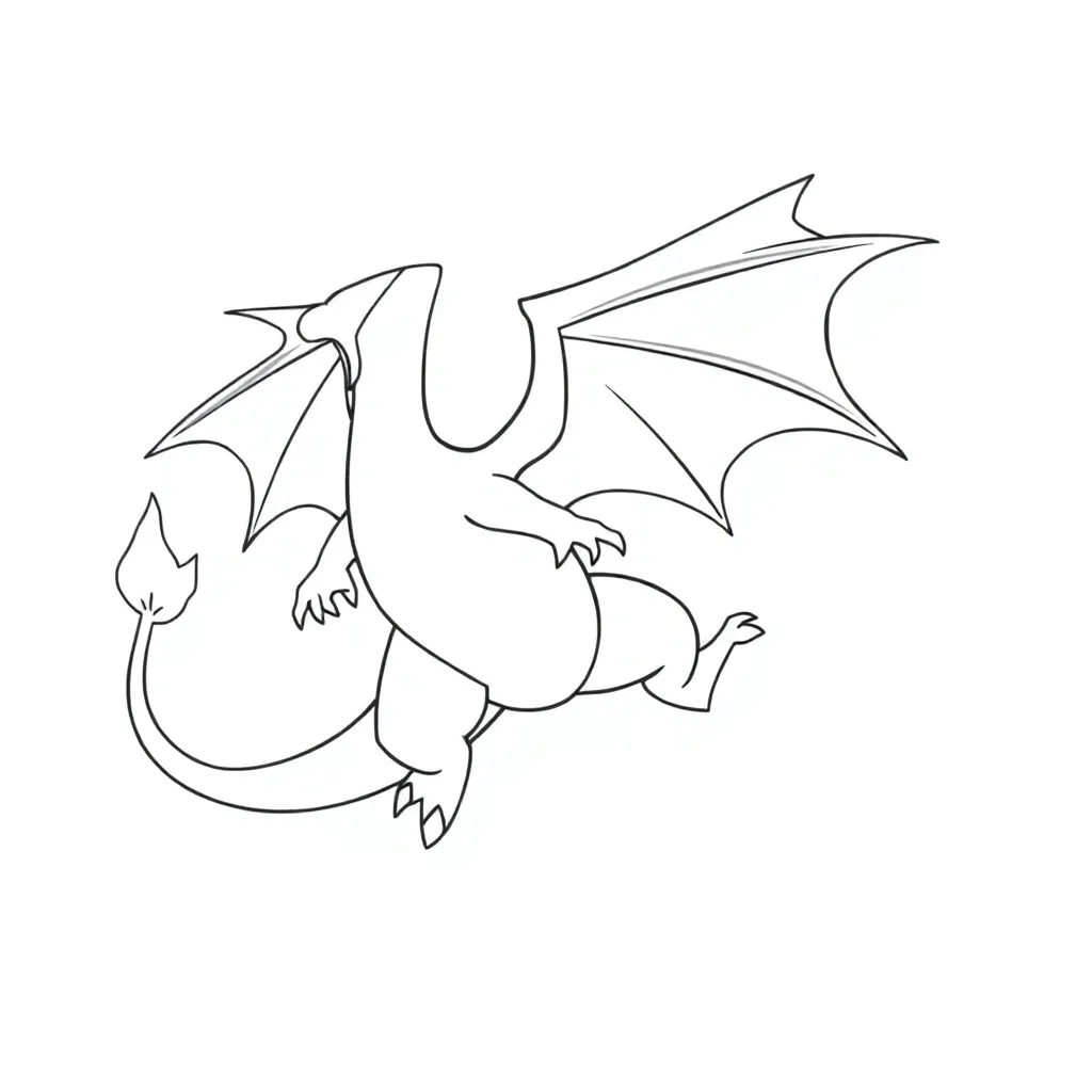 Charizard coloring page