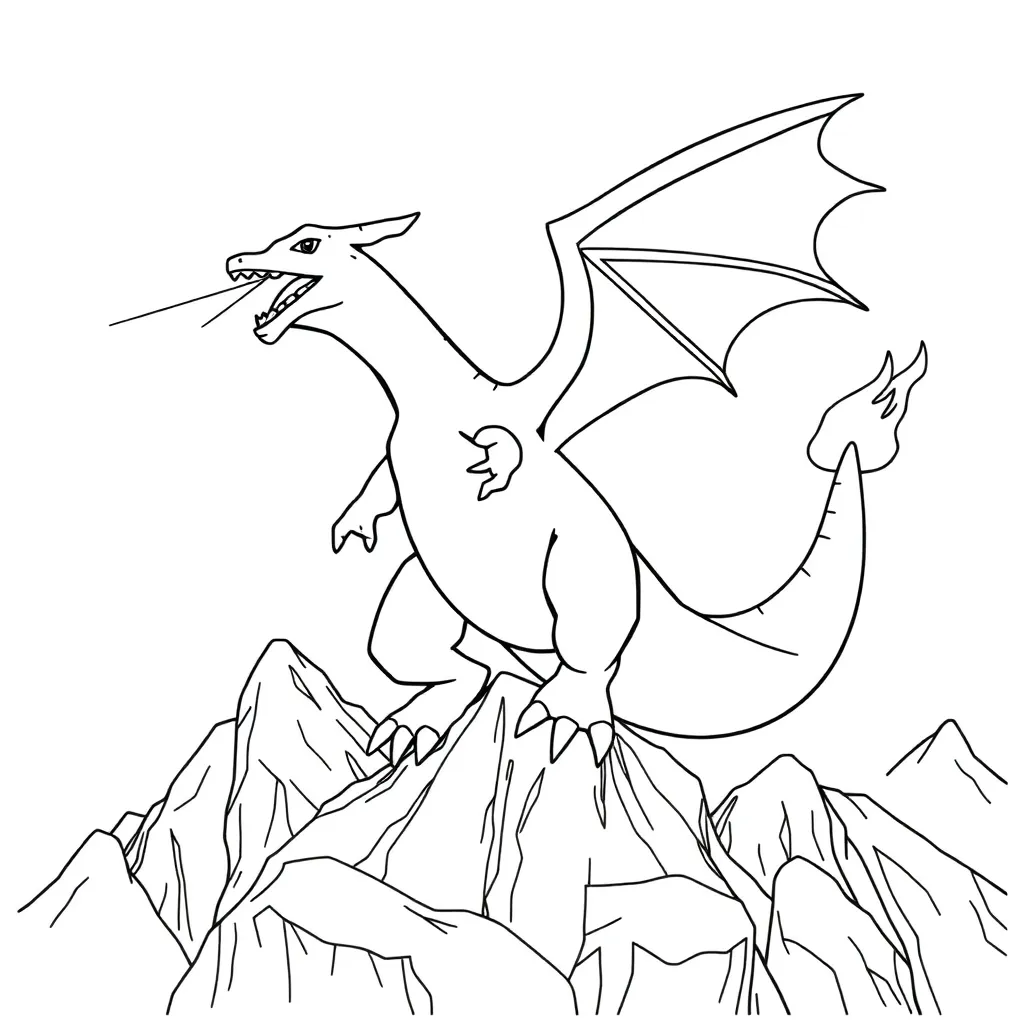 Charizard coloring page