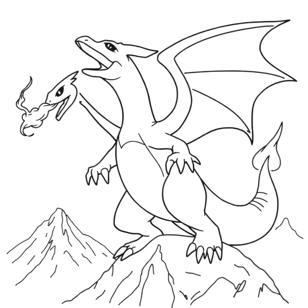 Charizard coloring page