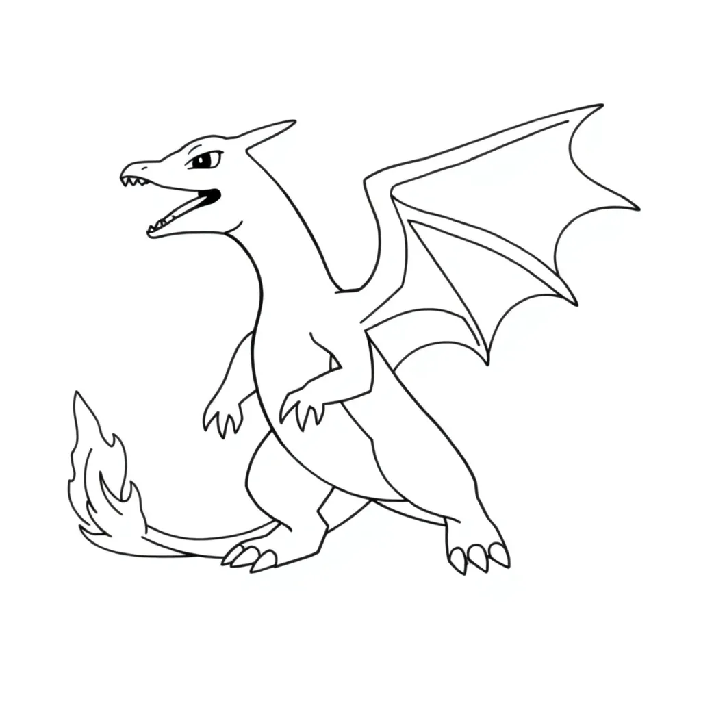 Charizard coloring page
