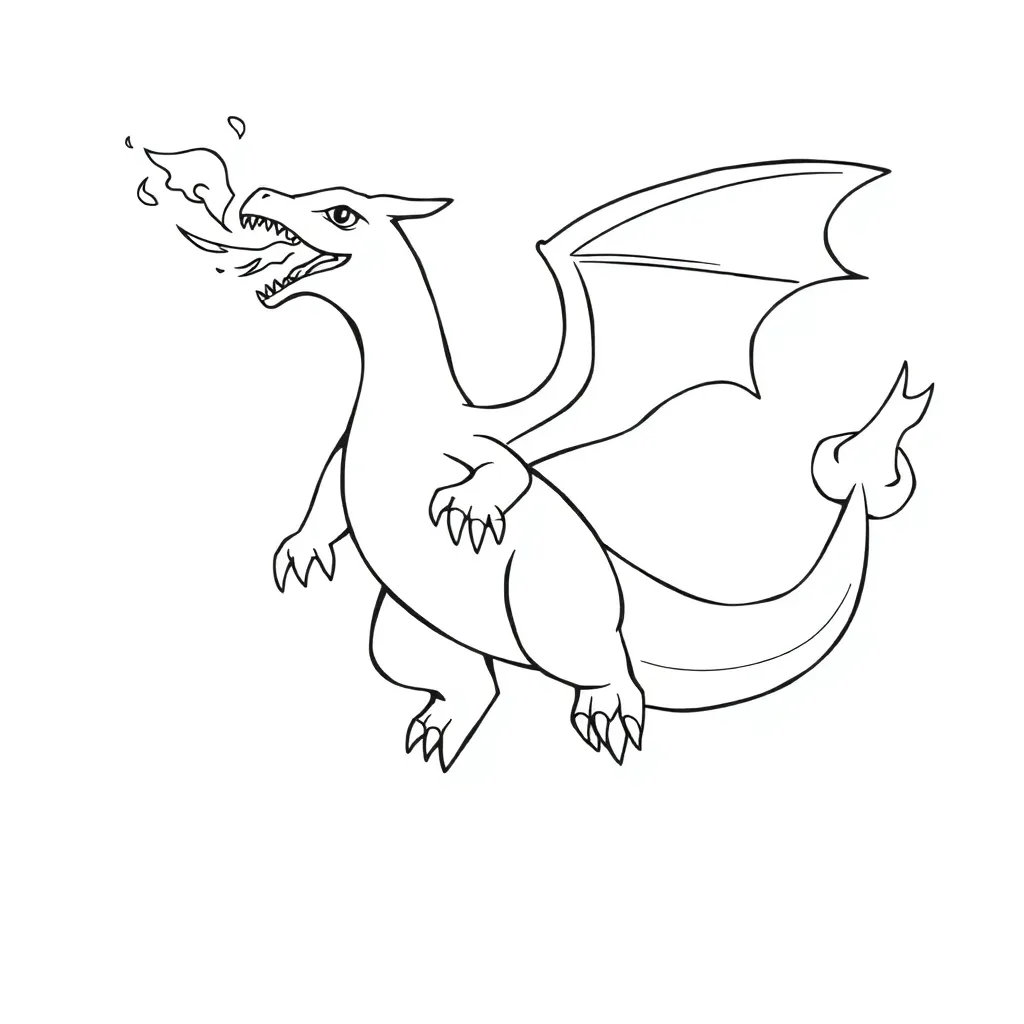 Charizard coloring page
