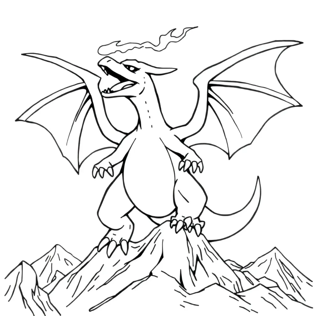Charizard coloring page