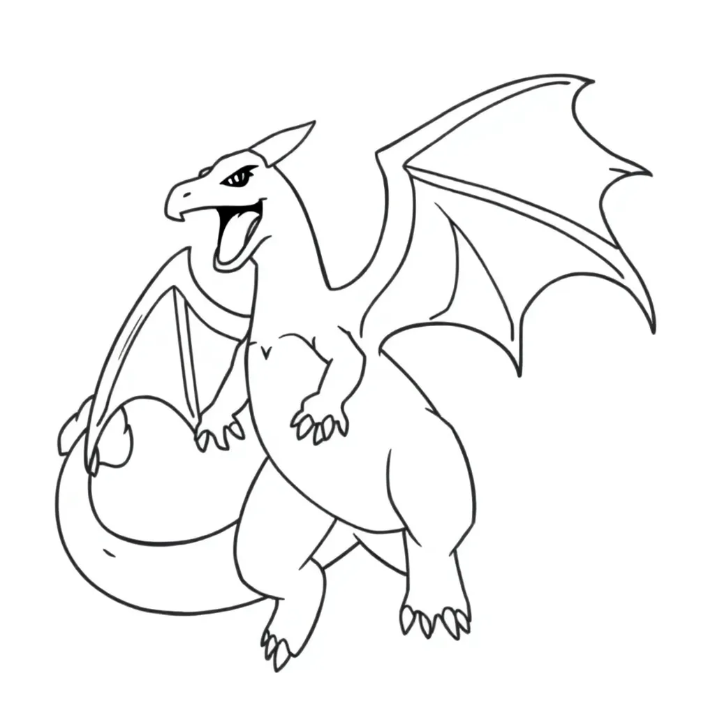 Charizard coloring page