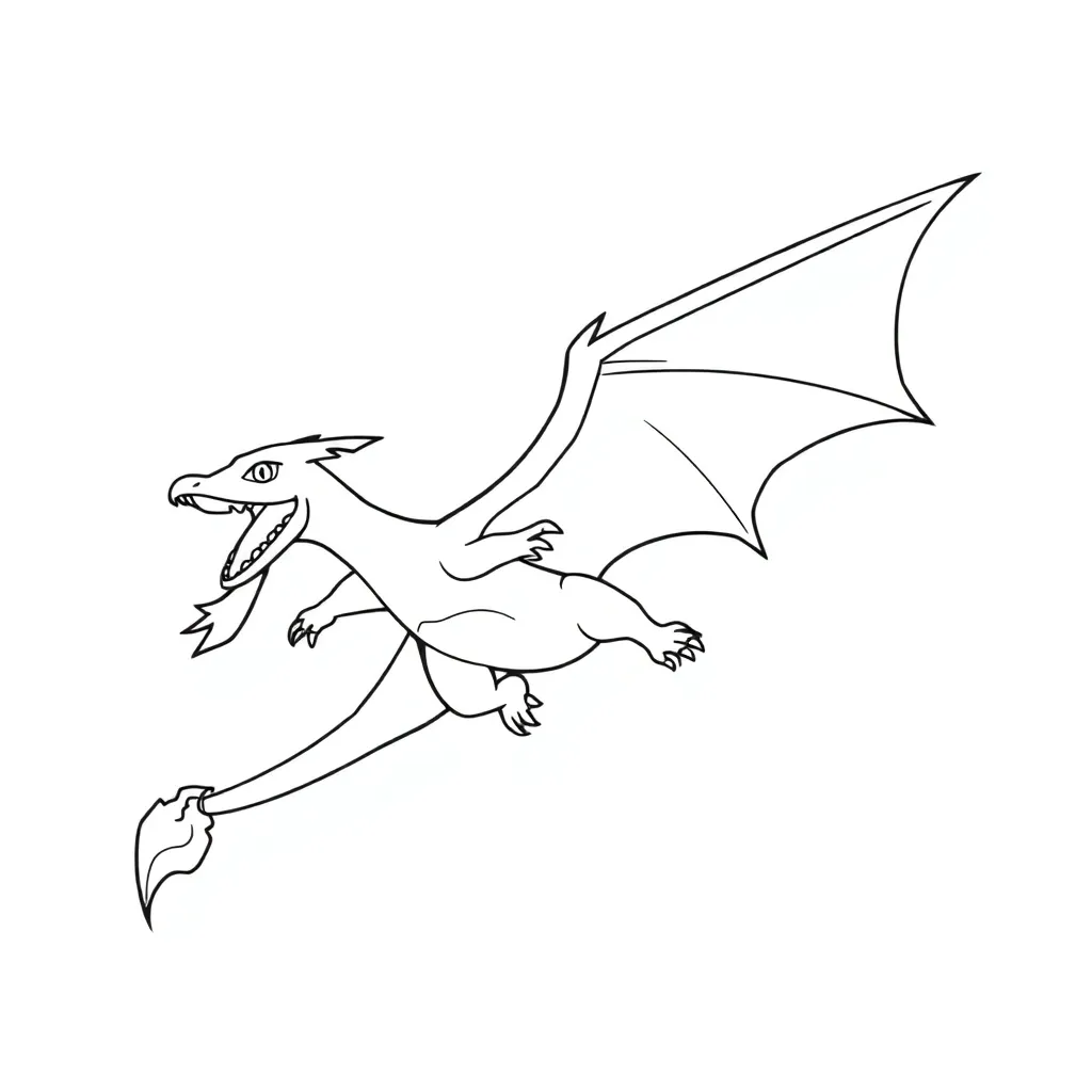 Charizard coloring page