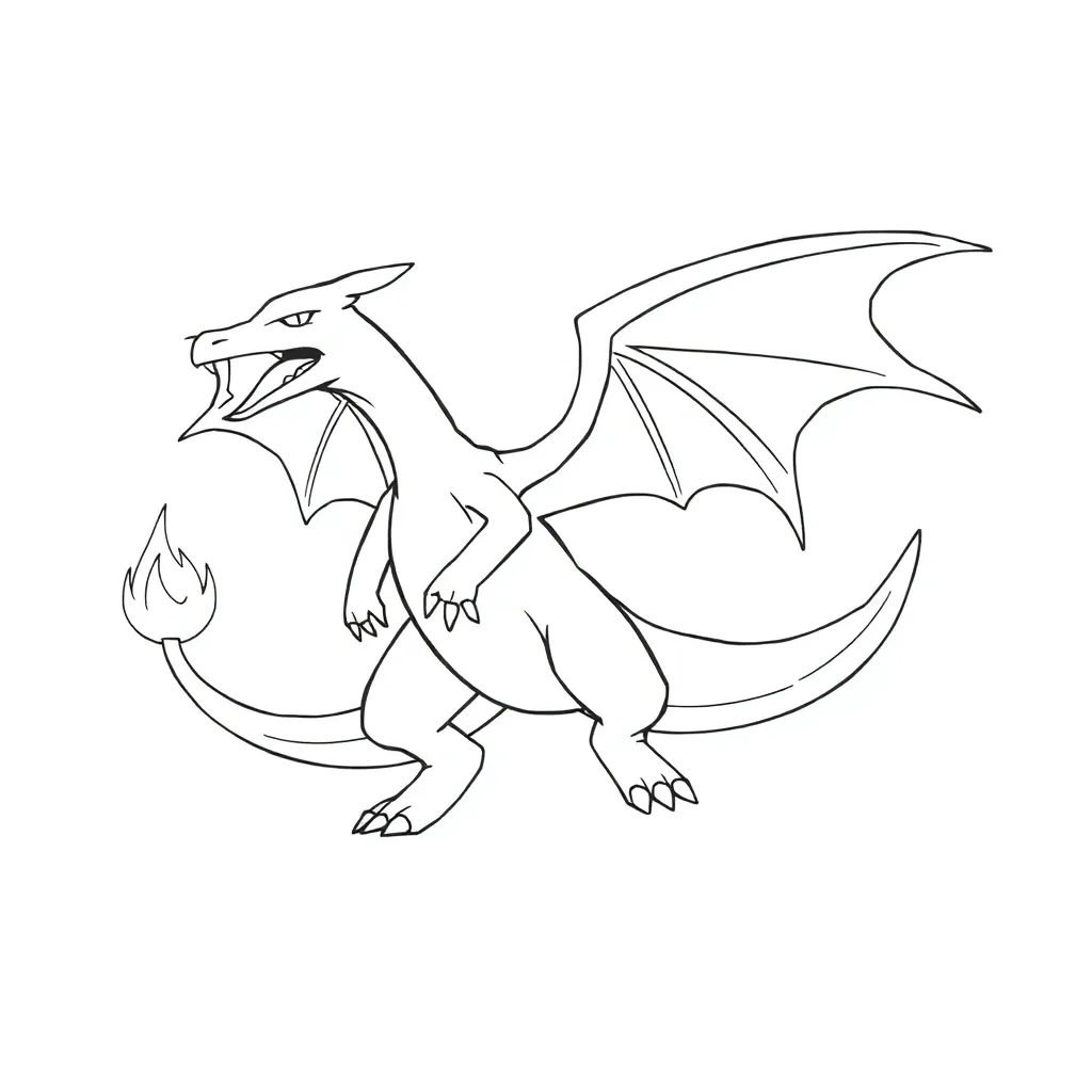 Charizard coloring page