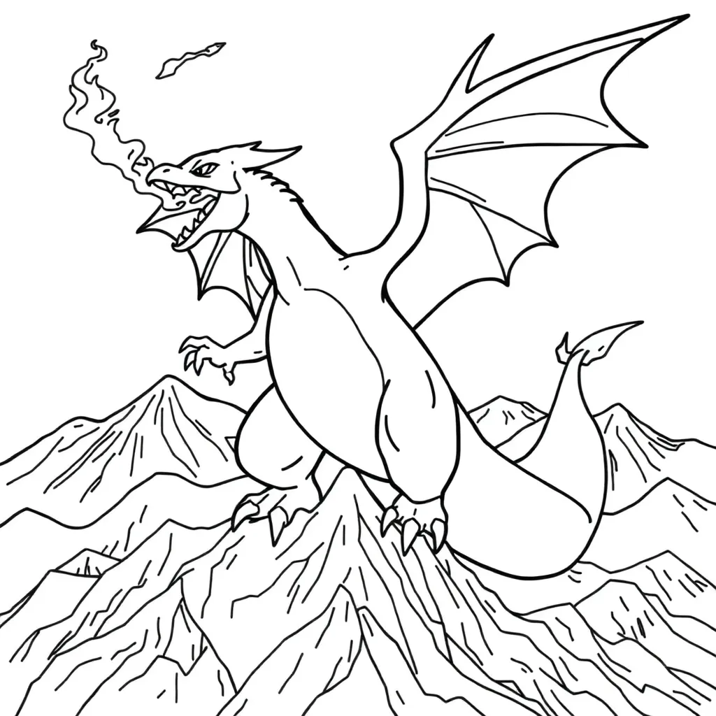Charizard coloring page