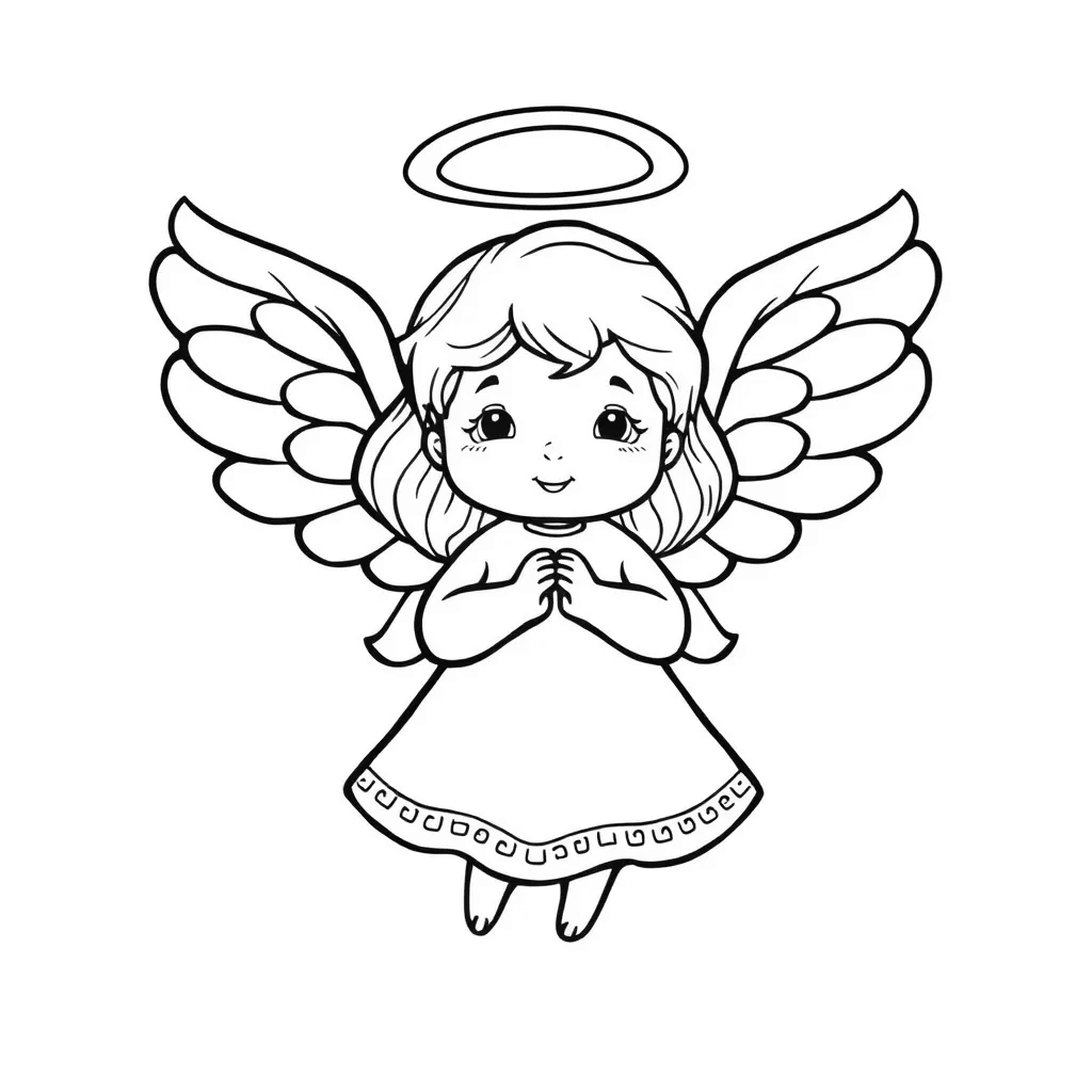 Christmas Angel coloring page