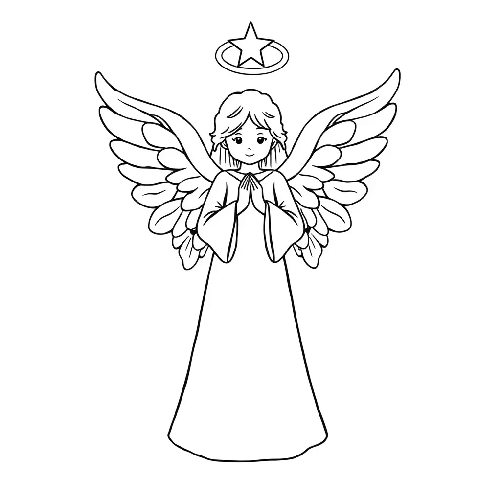 Christmas Angel coloring page