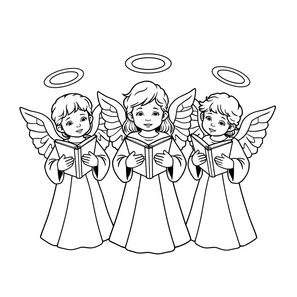 Christmas Angel coloring page