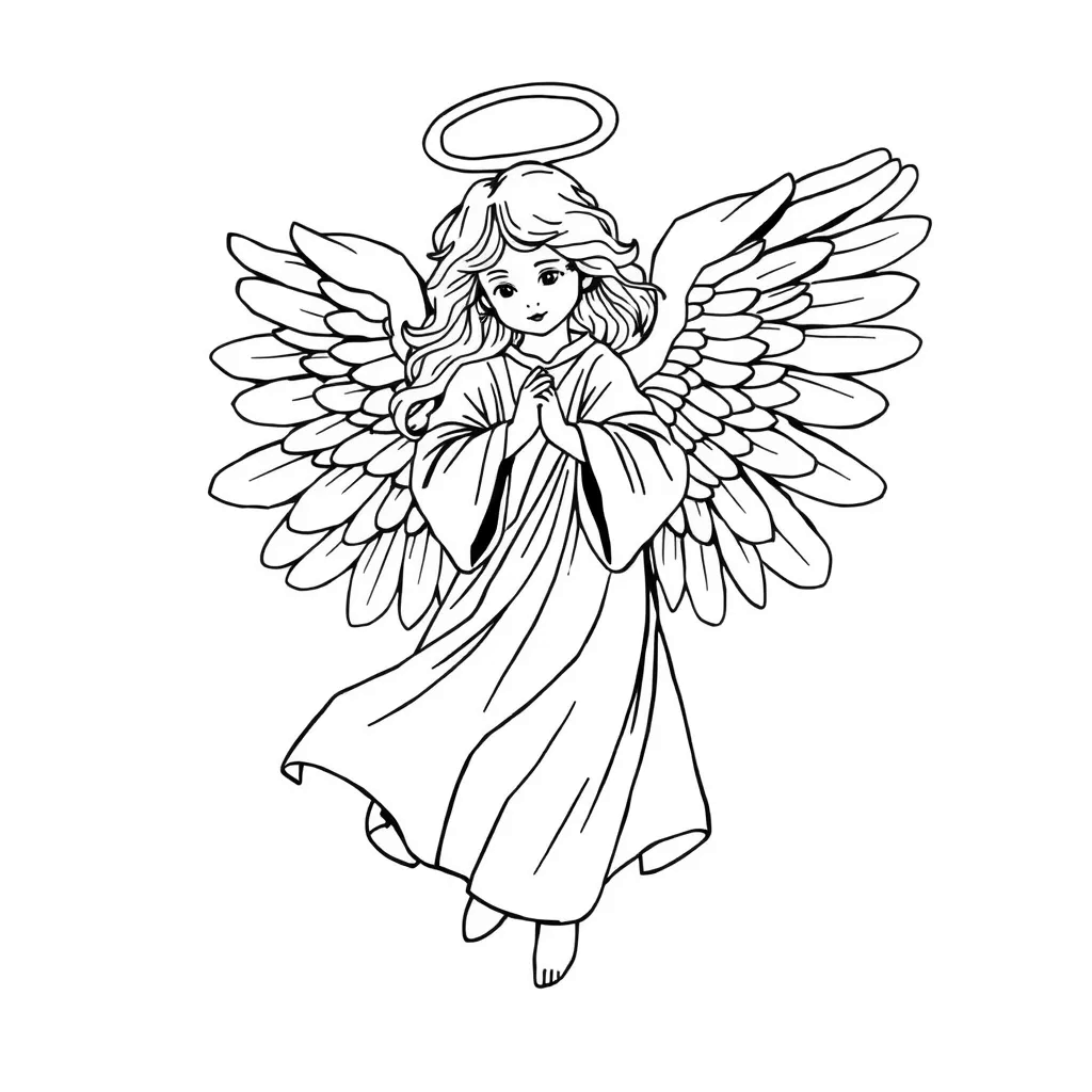 Christmas Angel coloring page
