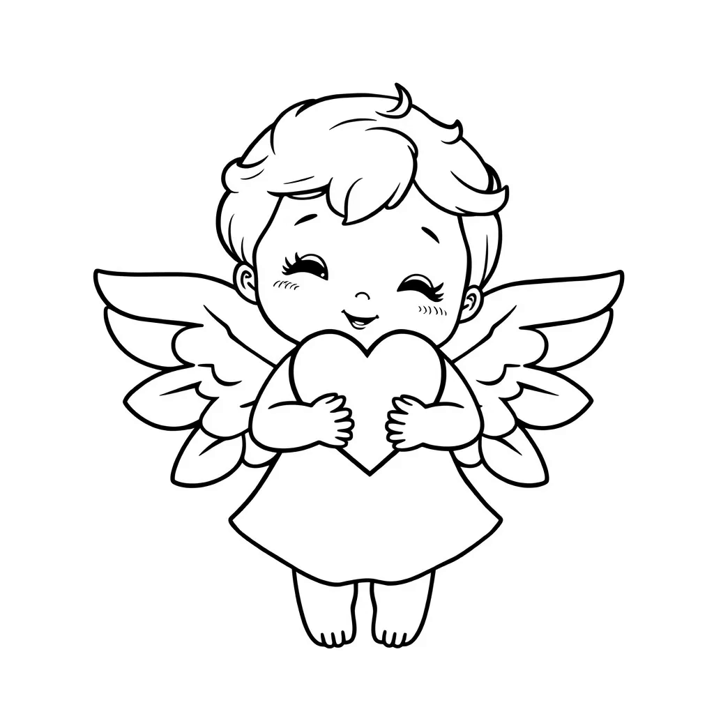 Christmas Angel coloring page