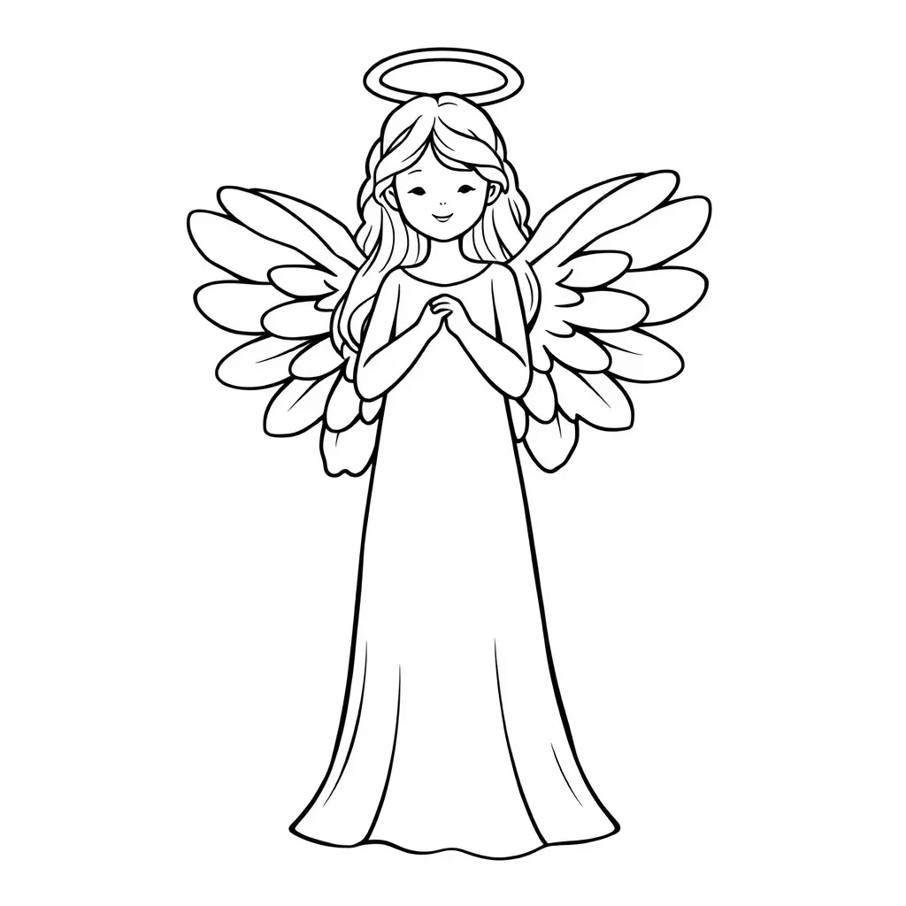 Christmas Angel coloring page