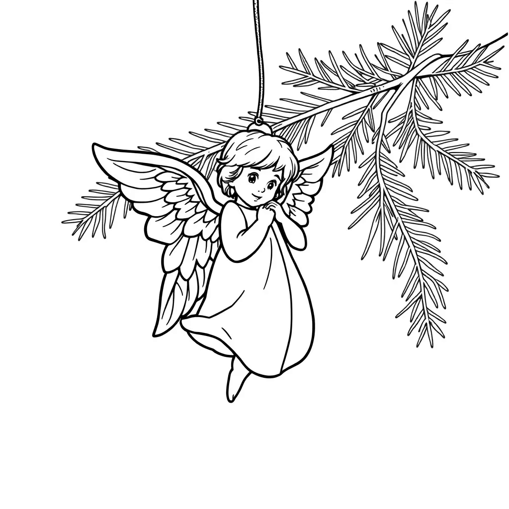 Christmas Angel coloring page