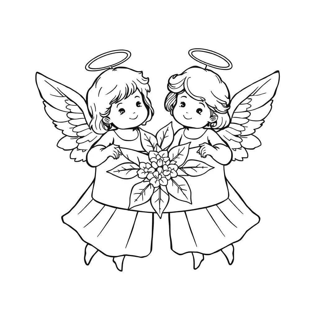 Christmas Angel coloring page