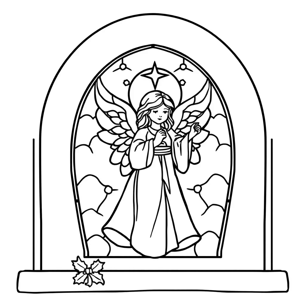 Christmas Angel coloring page