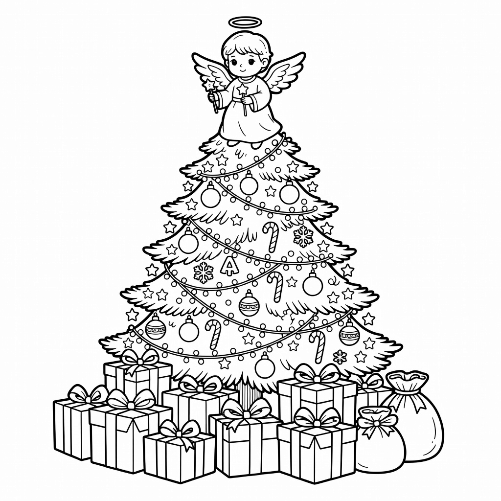 Christmas Angel coloring page