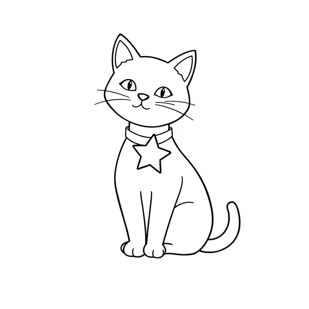 Christmas Cats coloring page