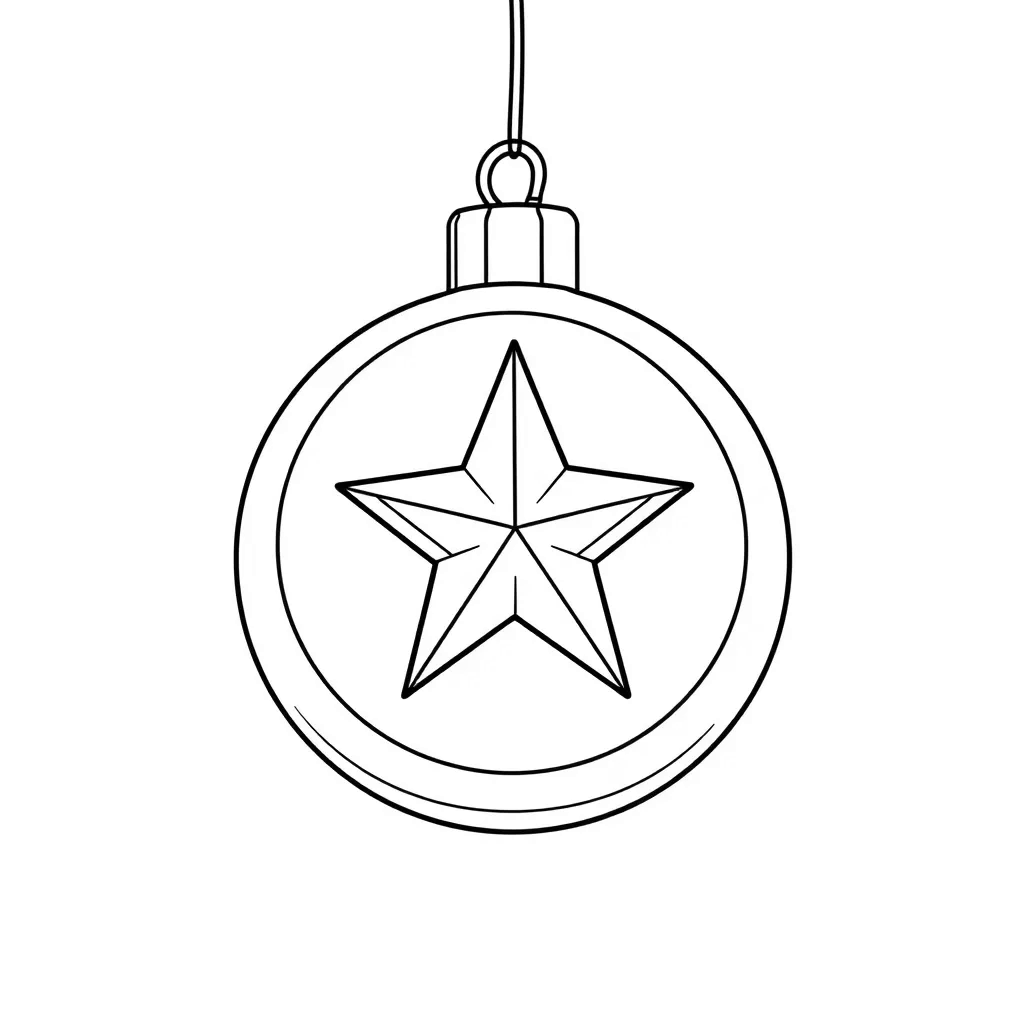 Christmas Ornaments coloring page
