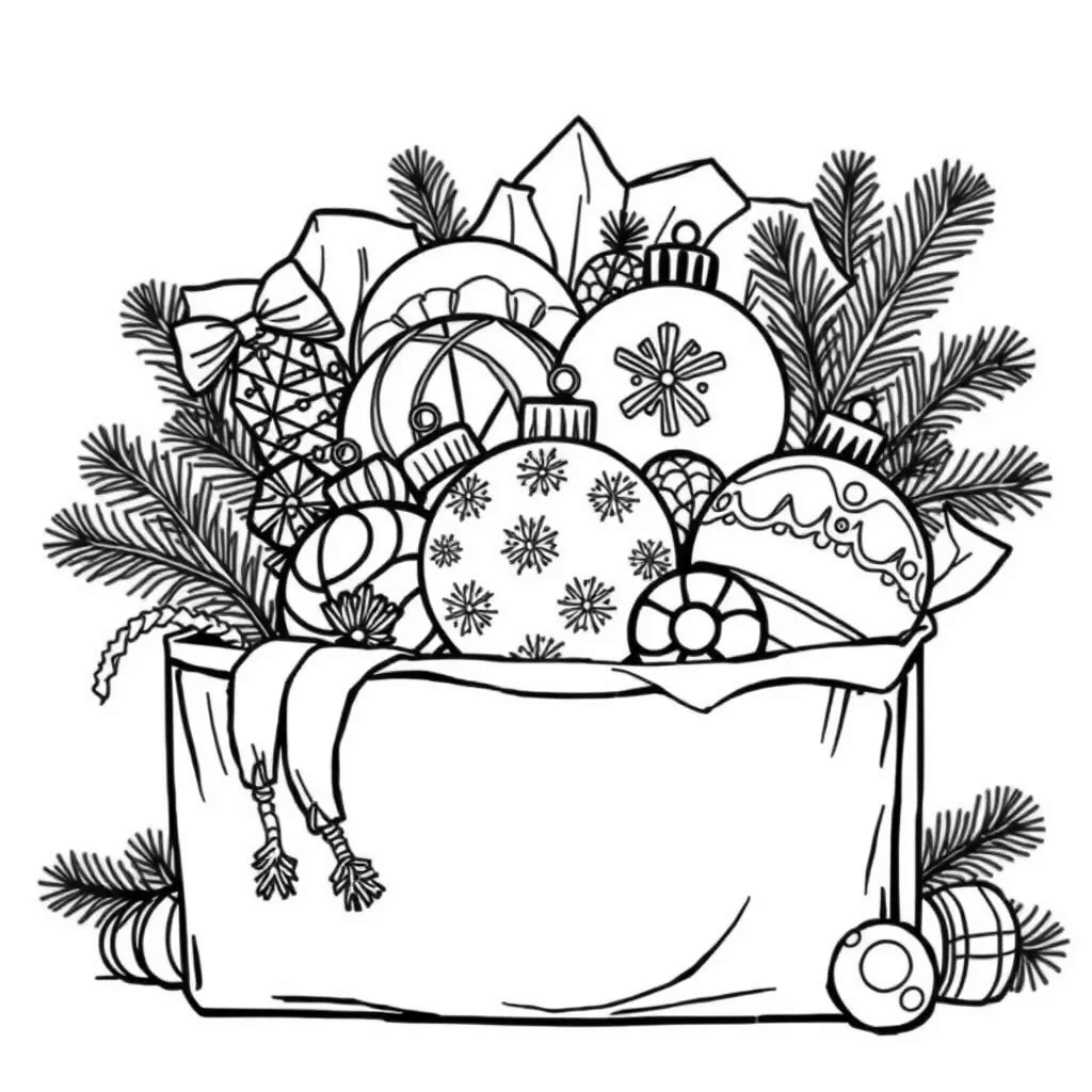 Christmas Ornaments coloring page