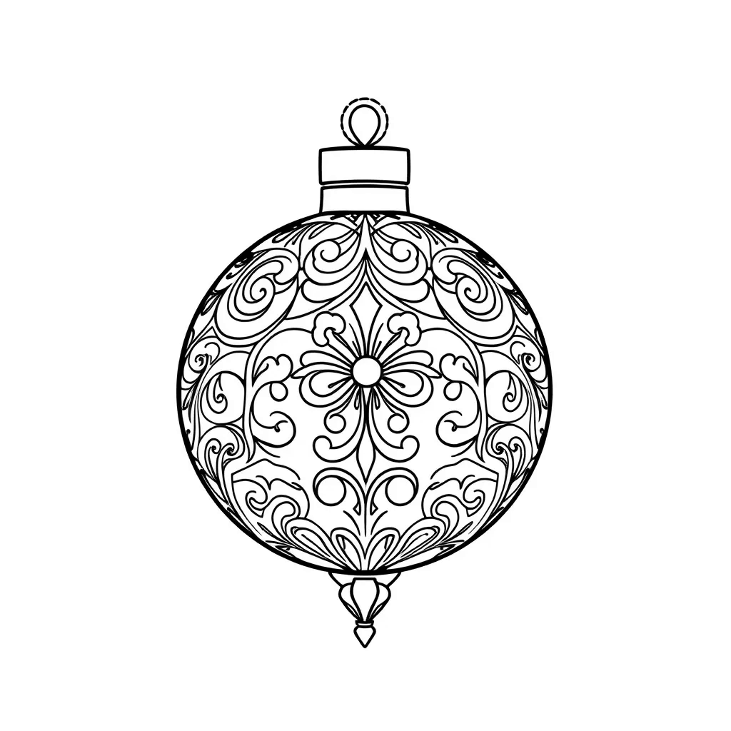Christmas Ornaments coloring page