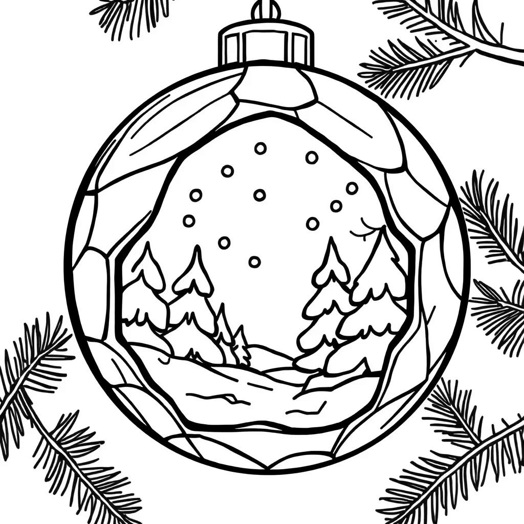 Christmas Ornaments coloring page