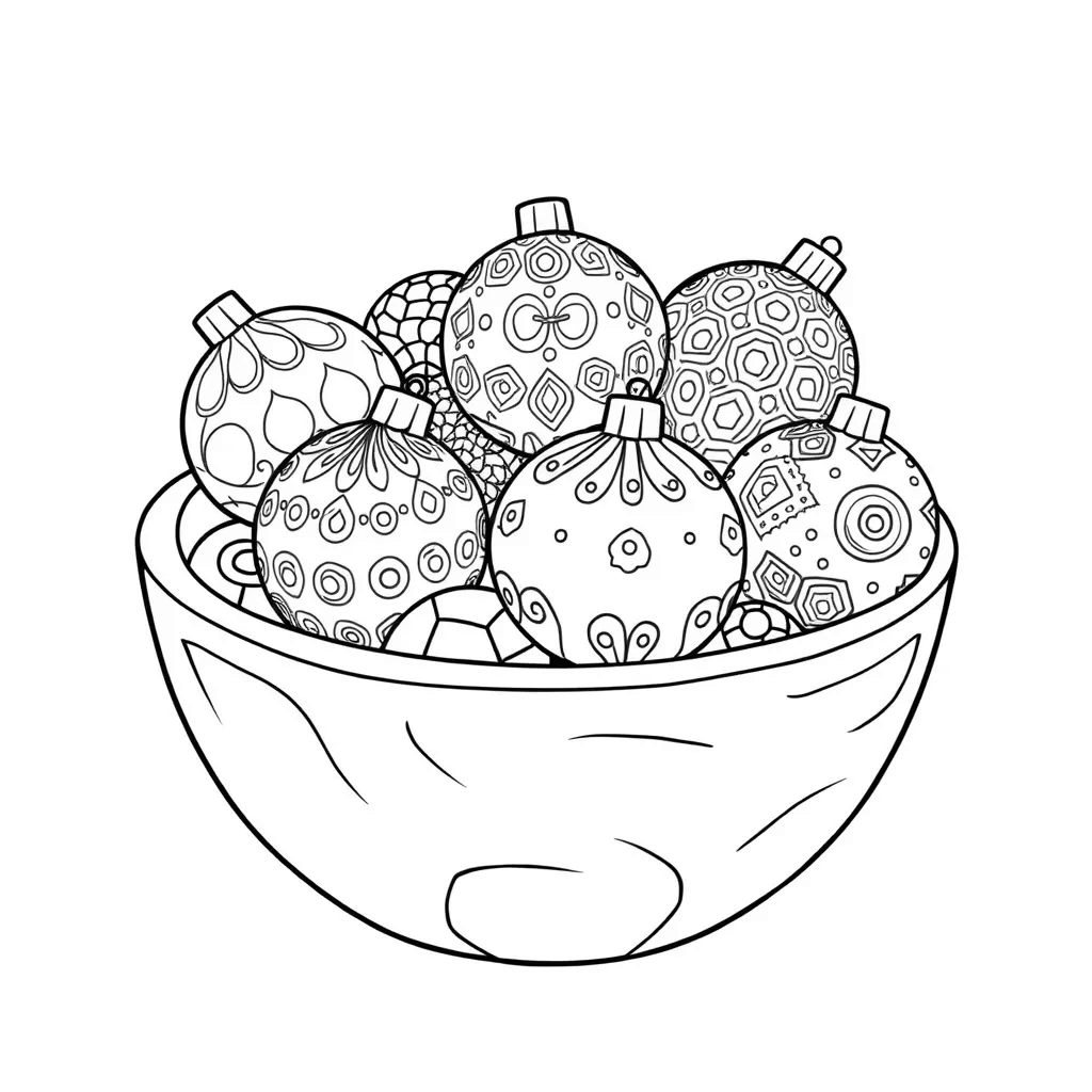 Christmas Ornaments coloring page