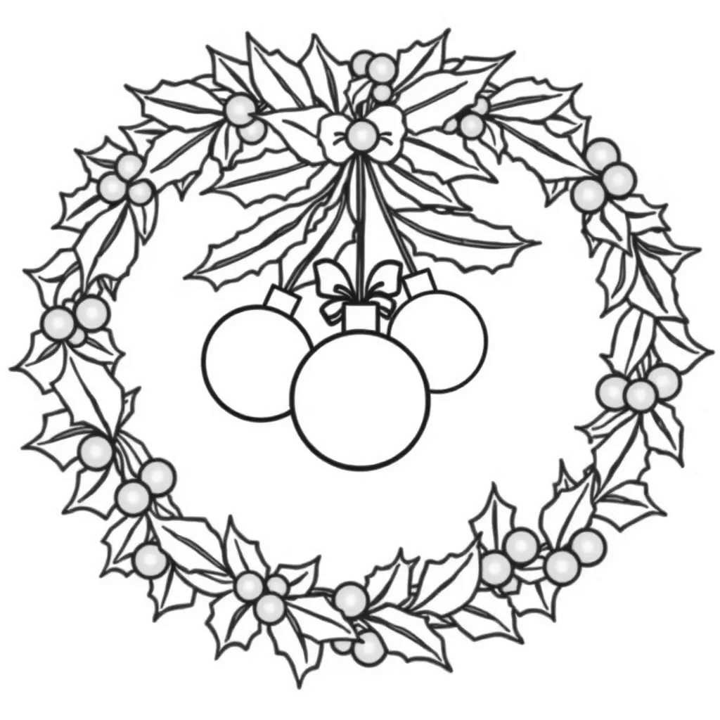 Christmas Ornaments coloring page