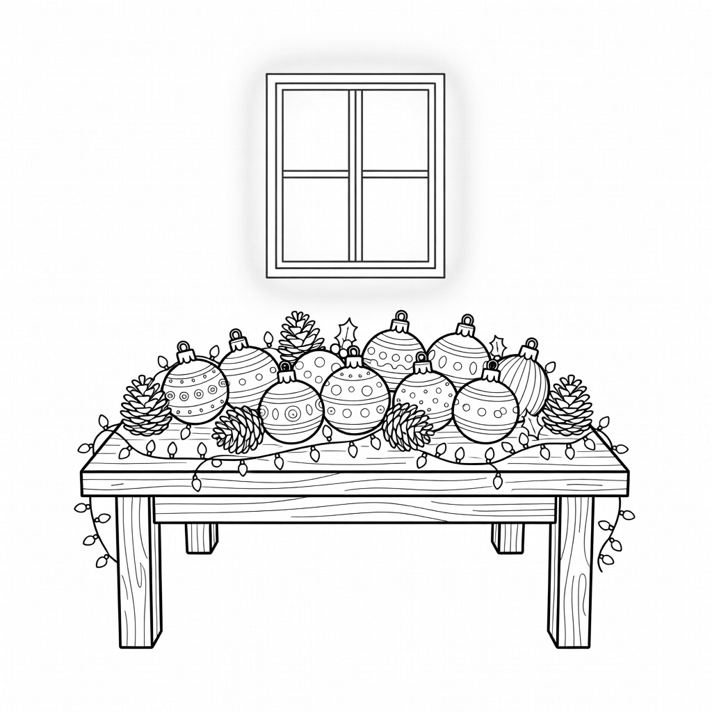 Christmas Ornaments coloring page