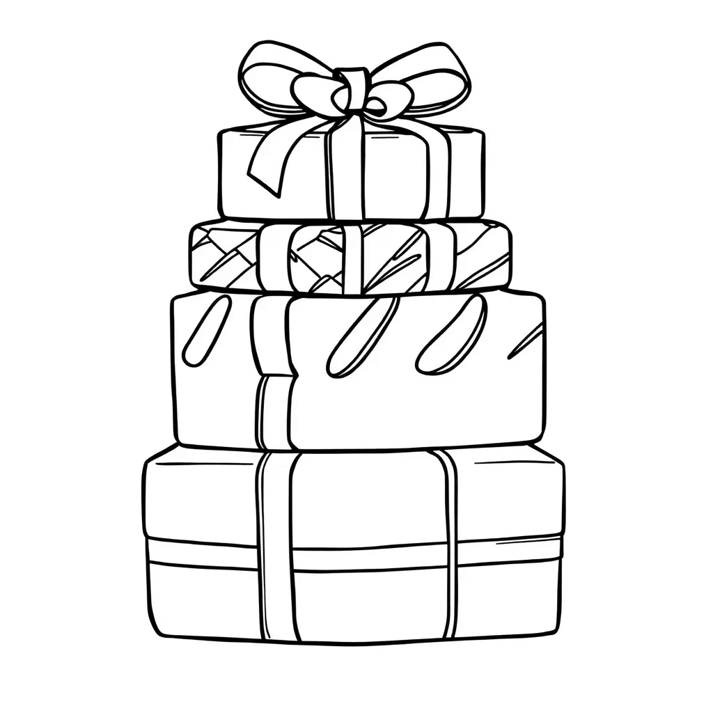 Christmas Presents coloring page