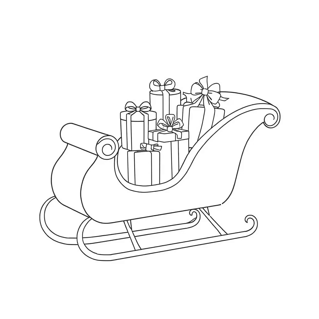 Christmas Presents coloring page
