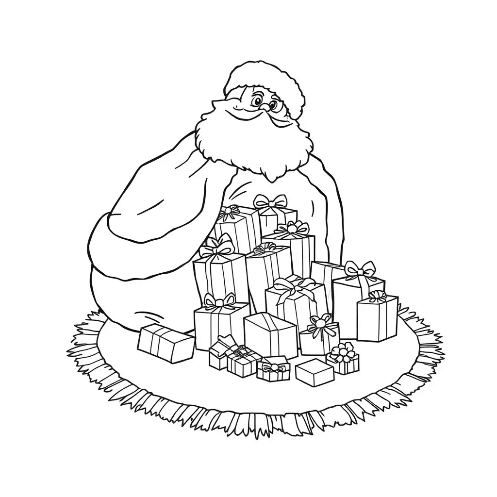 Christmas Presents coloring page