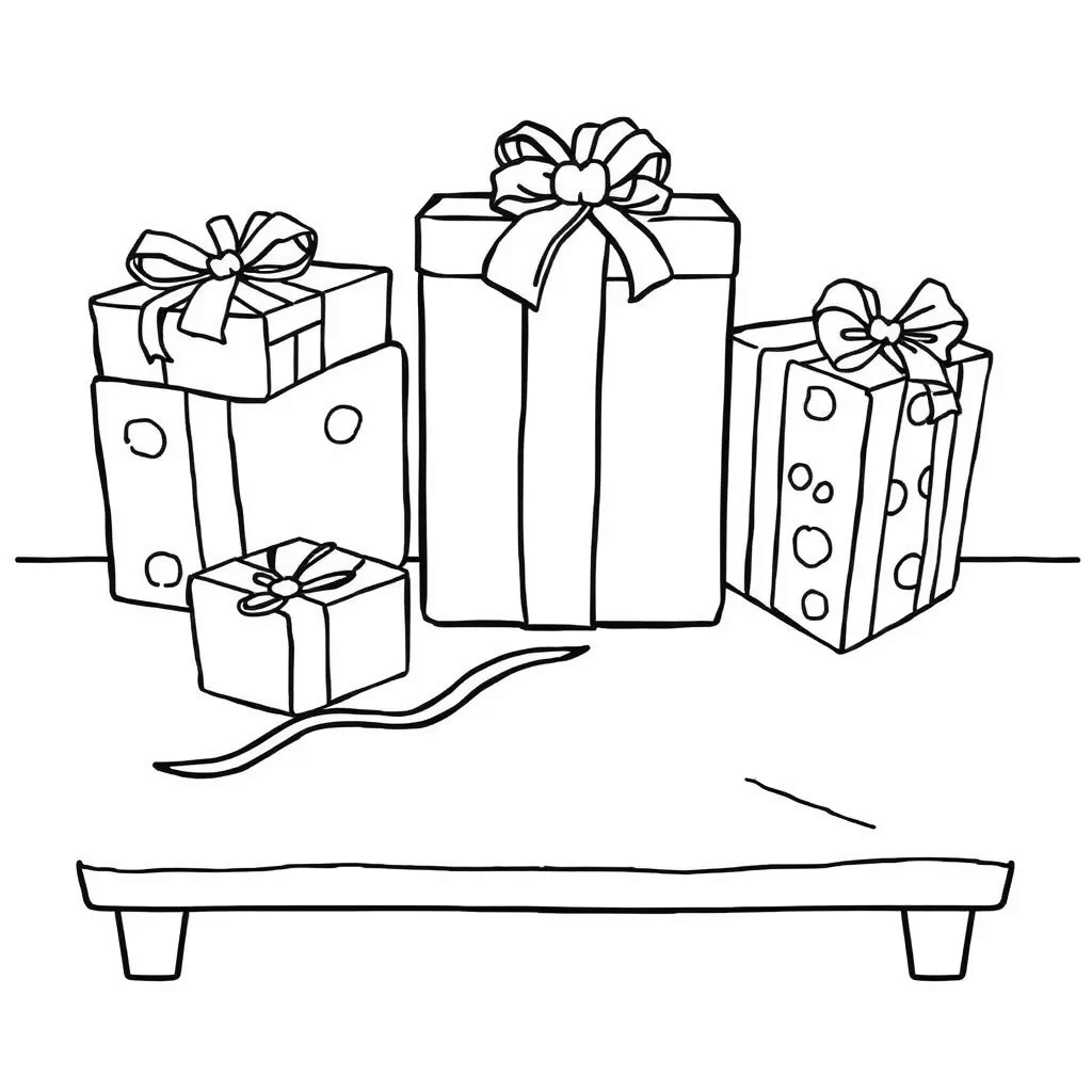Christmas Presents coloring page