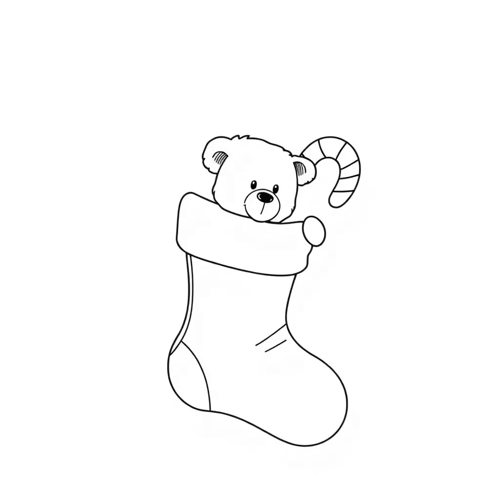 Christmas Stocking coloring page